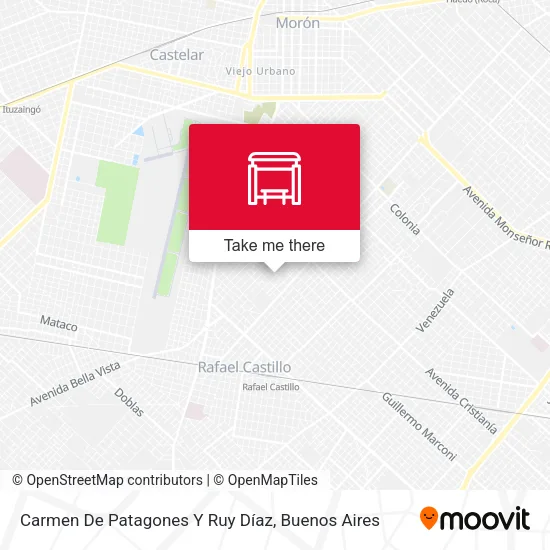 Carmen De Patagones Y Ruy Díaz map