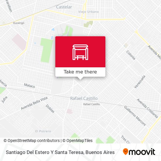 Santiago Del Estero Y Santa Teresa map