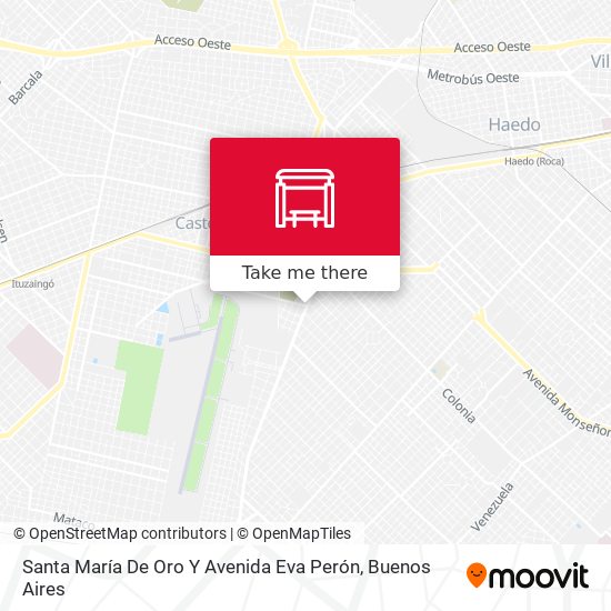 Santa María De Oro Y Avenida Eva Perón map