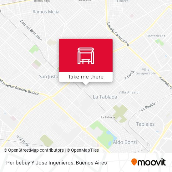 Mapa de Peribebuy Y José Ingenieros