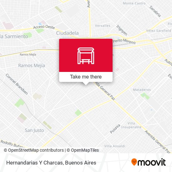Hernandarias Y Charcas map