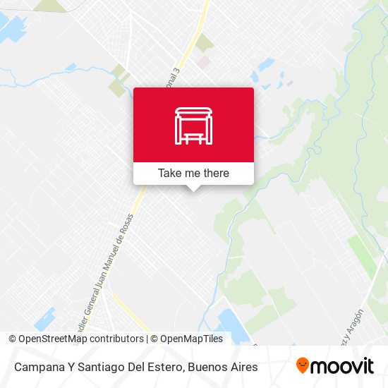 Campana Y Santiago Del Estero map