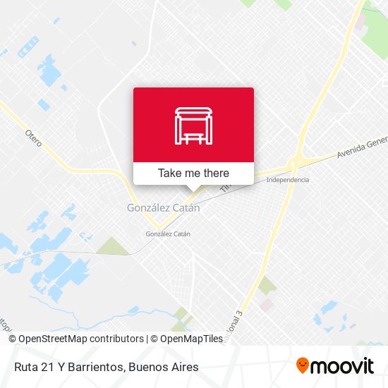 Ruta 21 Y Barrientos map