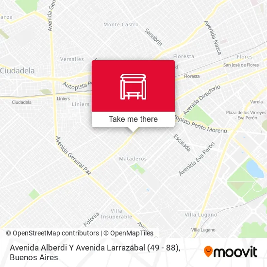 Mapa de Avenida Alberdi Y Avenida Larrazábal (49 - 88)