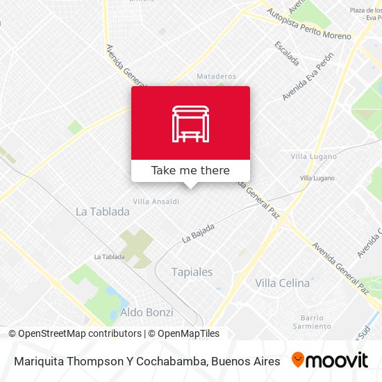Mapa de Mariquita Thompson Y Cochabamba