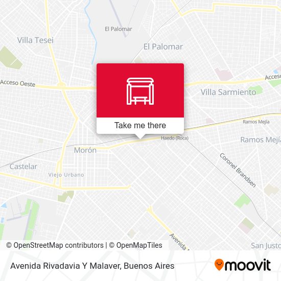 Mapa de Avenida Rivadavia Y Malaver