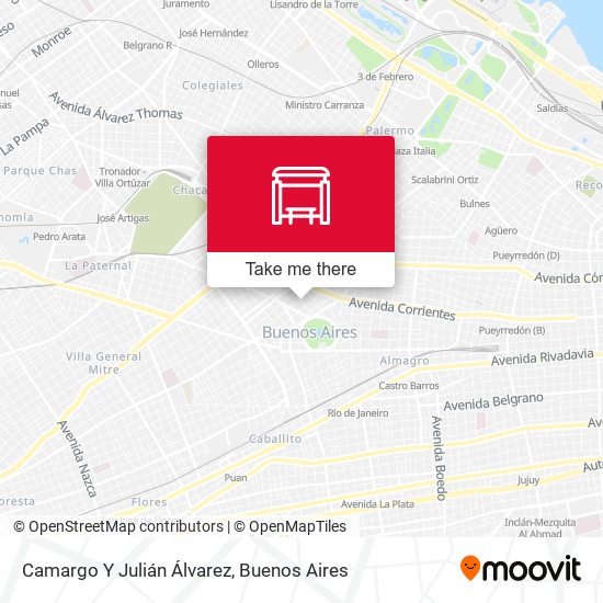 Camargo Y Julián Álvarez map