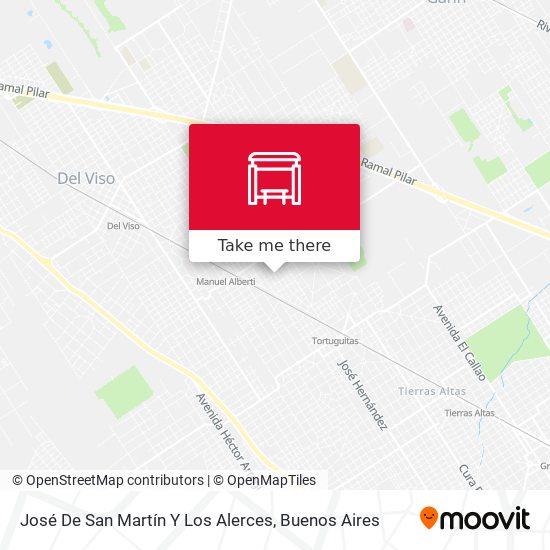 José De San Martín Y Los Alerces map