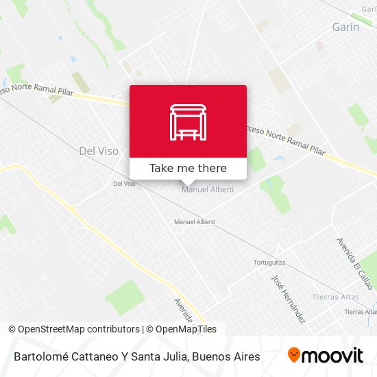 Mapa de Bartolomé Cattaneo Y Santa Julia