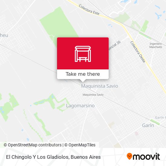 El Chingolo Y Los Gladiolos map