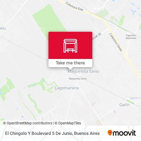 El Chingolo Y Boulevard 5 De Junio map