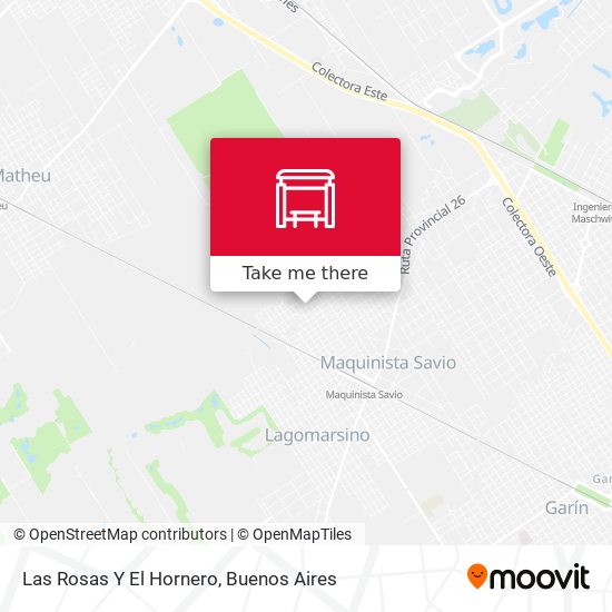 Las Rosas Y El Hornero map