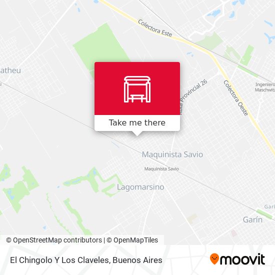 El Chingolo Y Los Claveles map