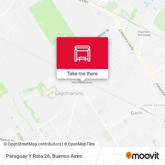 Paraguay Y Ruta 26 map