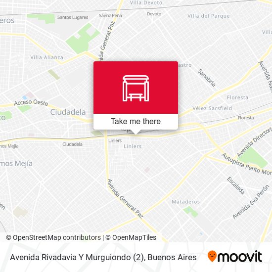 Avenida Rivadavia Y Murguiondo (2) map