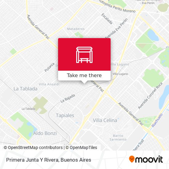 Mapa de Primera Junta Y Rivera