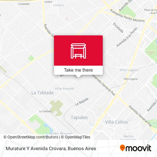 Mapa de Murature Y Avenida Crovara