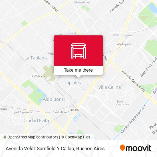 Mapa de Avenida Vélez Sarsfield Y Callao