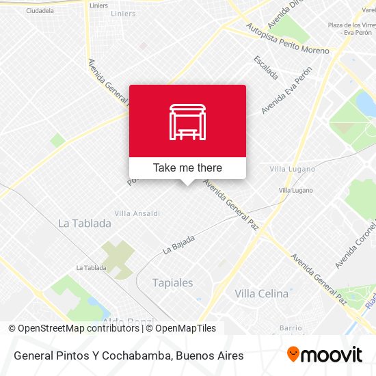 General Pintos Y Cochabamba map