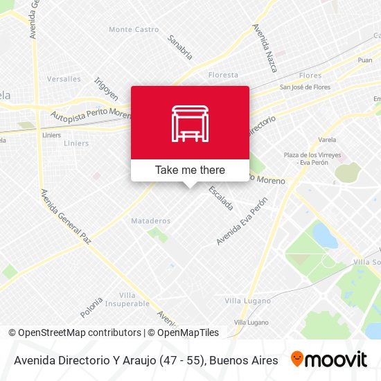 Avenida Directorio Y Araujo (47 - 55) map
