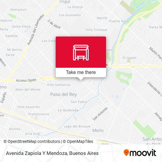 Mapa de Avenida Zapiola Y Mendoza