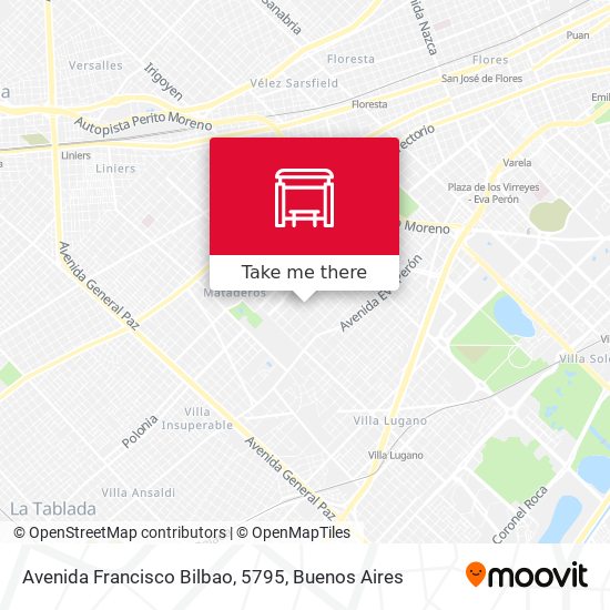 Mapa de Avenida Francisco Bilbao, 5795