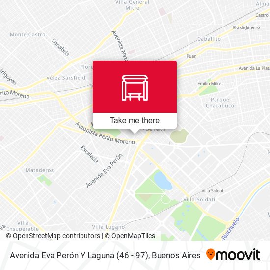 Mapa de Avenida Eva Perón Y Laguna (46 - 97)