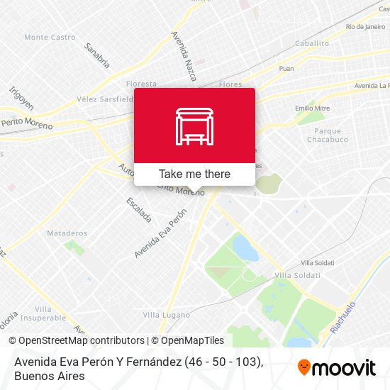 Avenida Eva Perón Y Fernández (46 - 50 - 103) map