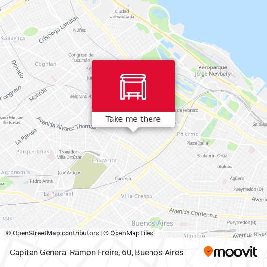 Capitán General Ramón Freire, 60 map