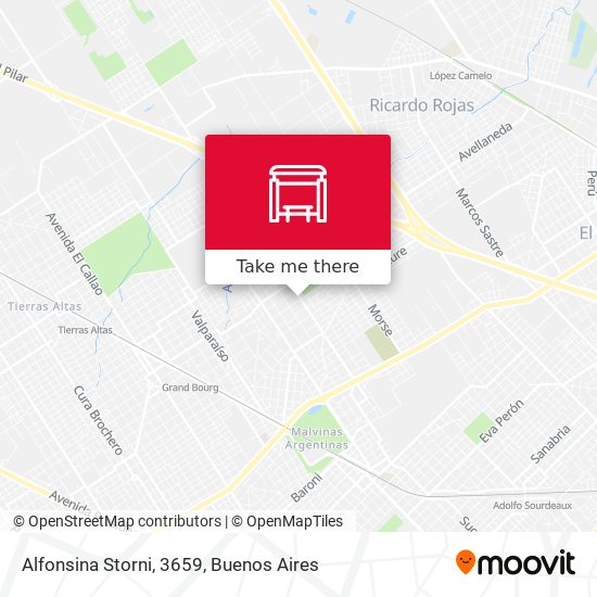 Alfonsina Storni, 3659 map