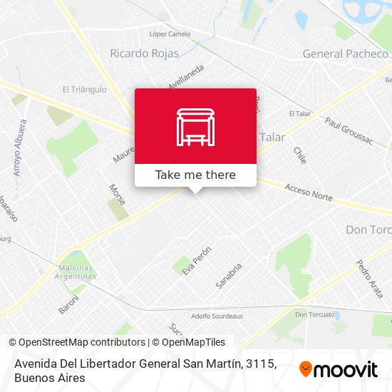 Mapa de Avenida Del Libertador General San Martín, 3115