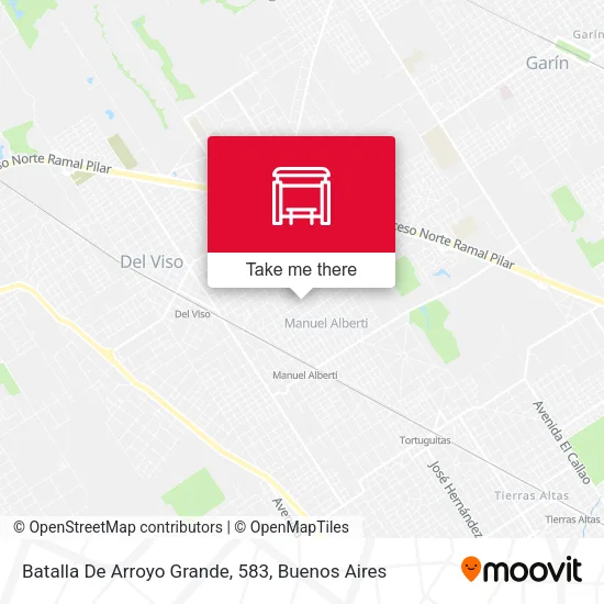 Batalla De Arroyo Grande, 583 map