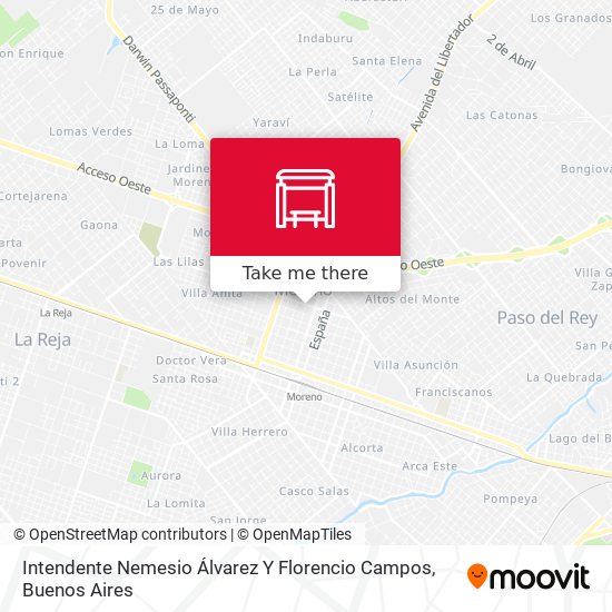 Intendente Nemesio Álvarez Y Florencio Campos map