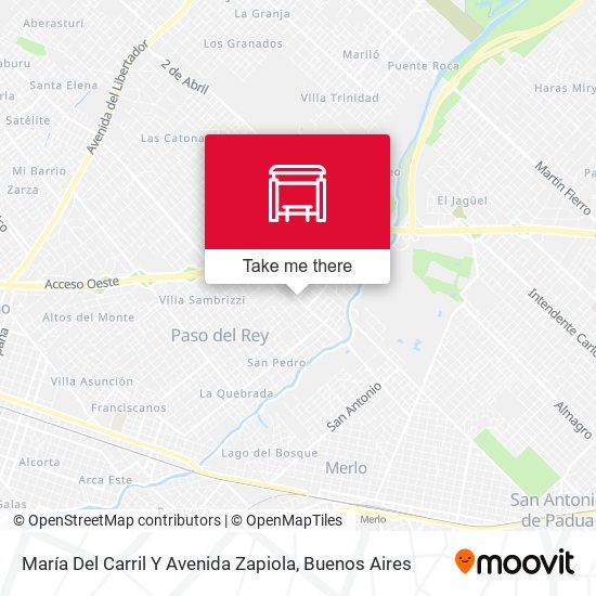 María Del Carril Y Avenida Zapiola map