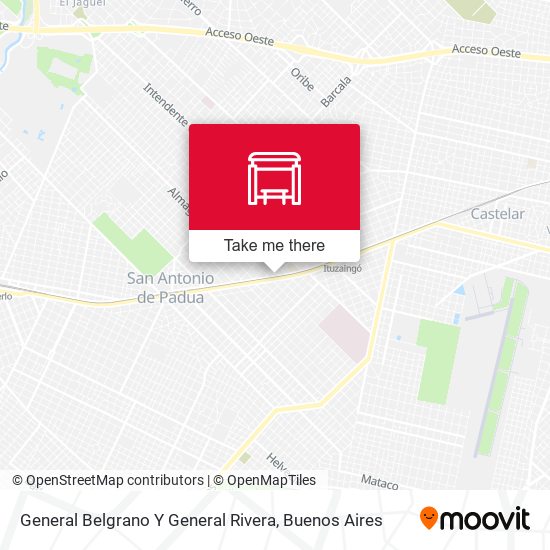 General Belgrano Y General Rivera map