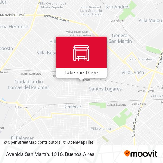 Avenida San Martín, 1316 map
