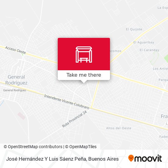 José Hernández Y Luis Sáenz Peña map
