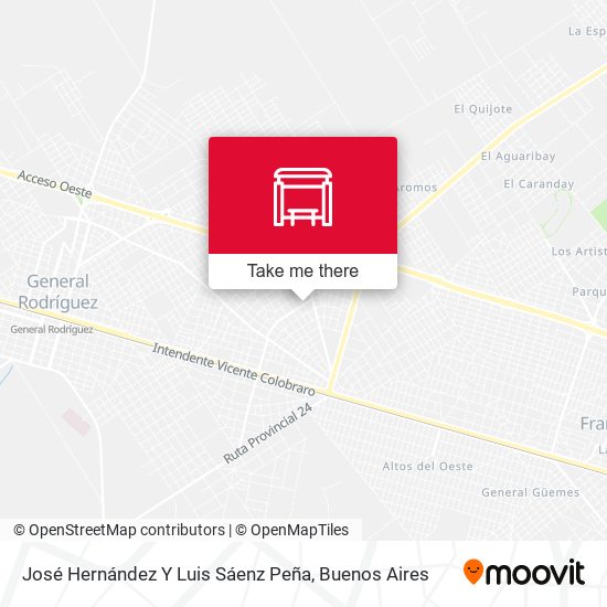 José Hernández Y Luis Sáenz Peña map