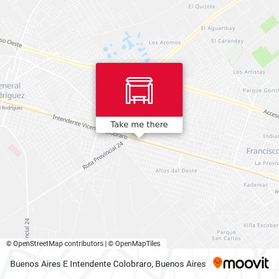 Mapa de Buenos Aires E Intendente Colobraro