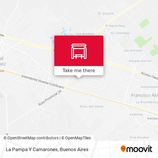 La Pampa Y Camarones map