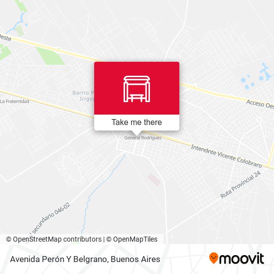 Avenida Perón Y Belgrano map
