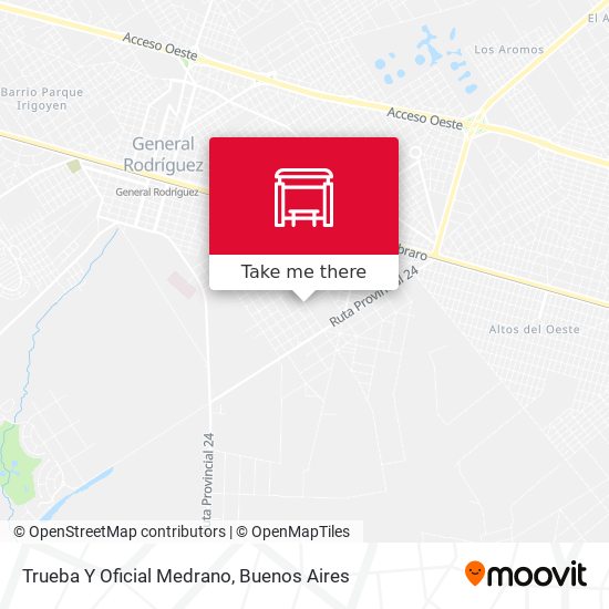 Mapa de Trueba Y Oficial Medrano
