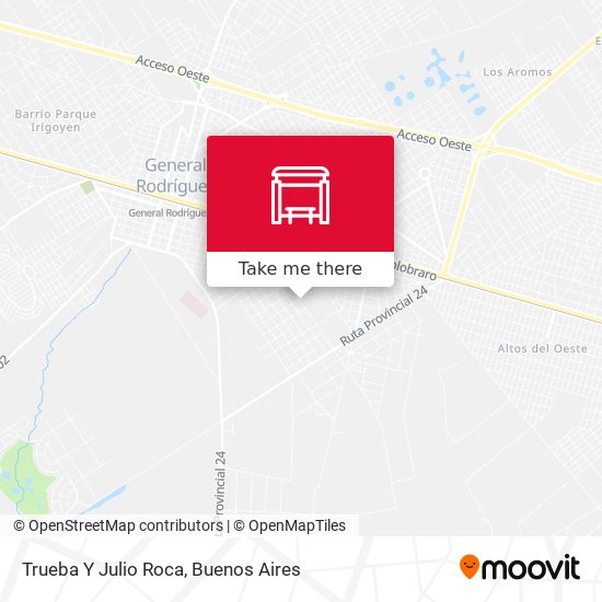 Trueba Y Julio Roca map