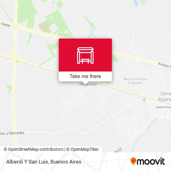 Alberdi Y San Luis map