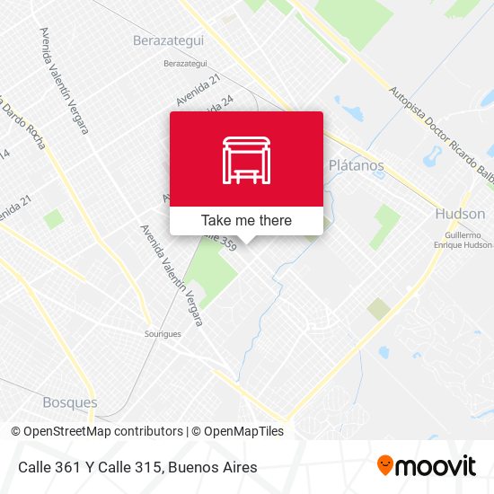 Calle 361 Y Calle 315 map