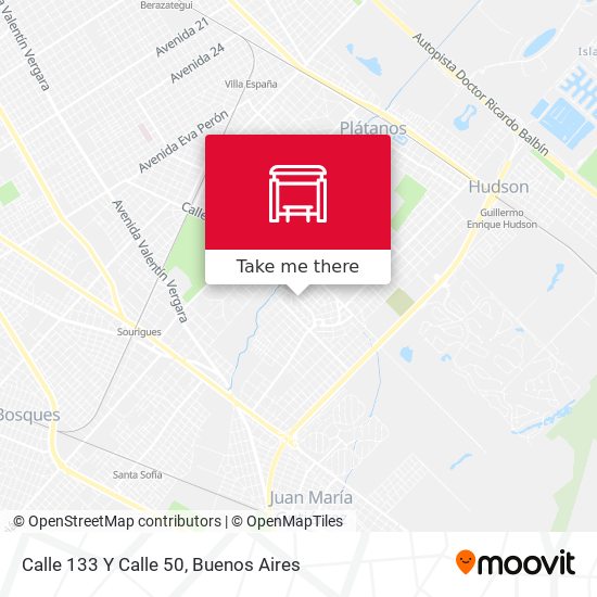 Mapa de Calle 133 Y Calle 50