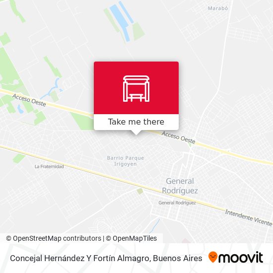 Mapa de Concejal Hernández Y Fortín Almagro
