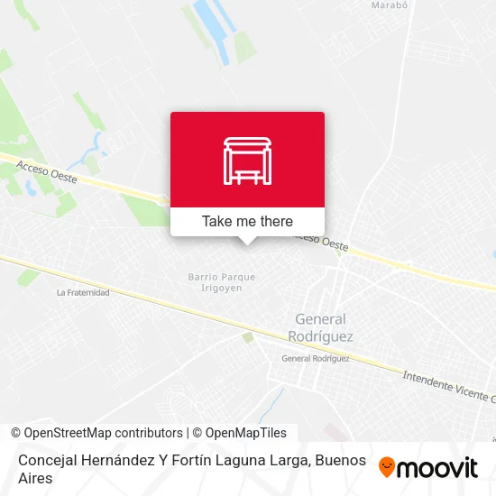 Concejal Hernández Y Fortín Laguna Larga map
