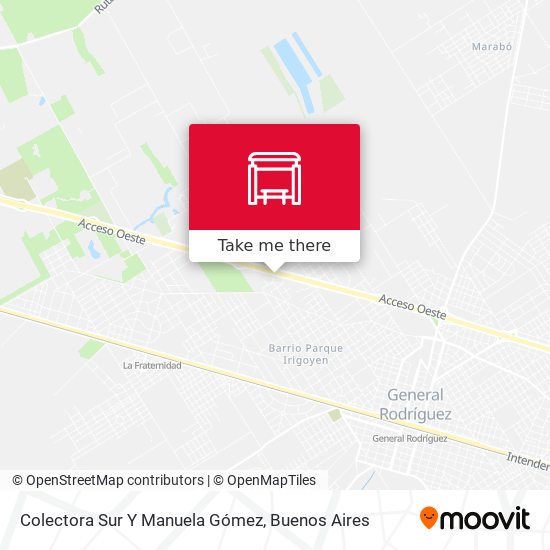 Mapa de Colectora Sur Y Manuela Gómez