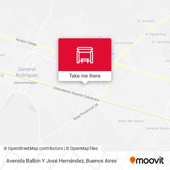 Avenida Balbin Y José Hernández map